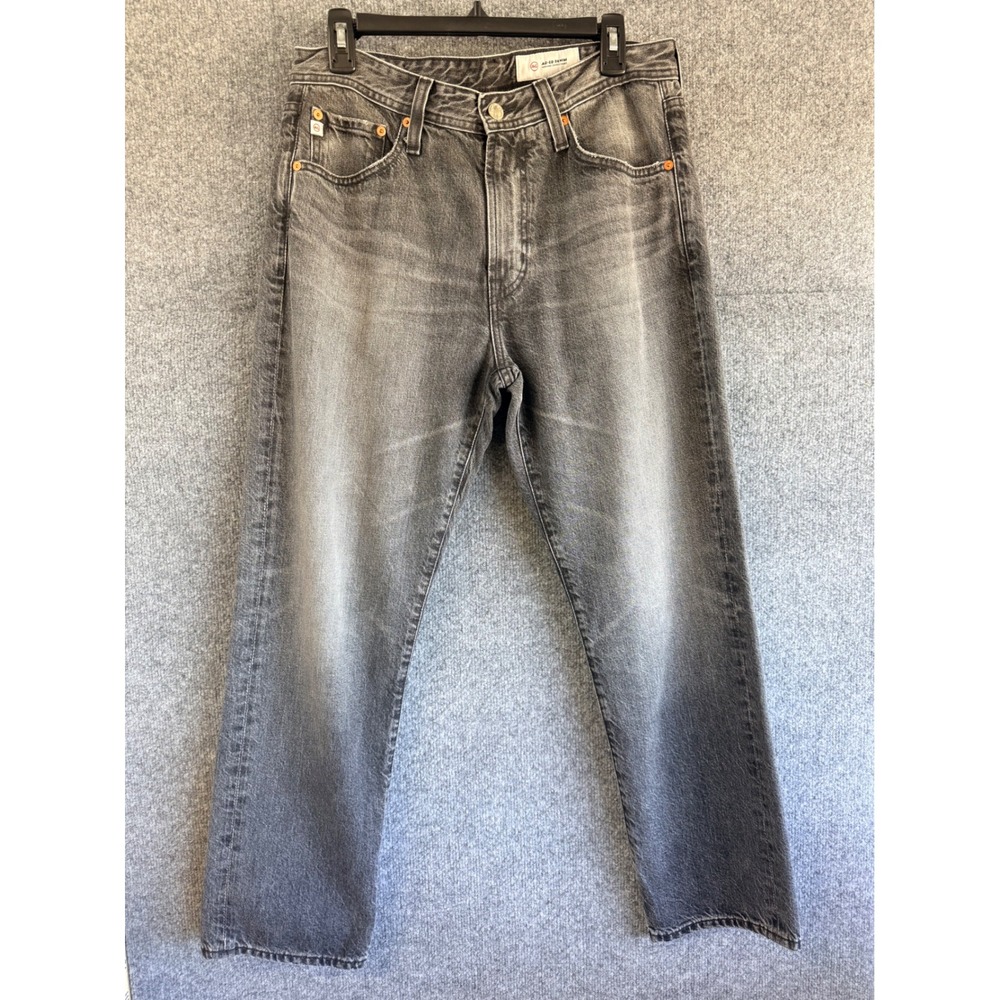 AG Adriano Goldschmied AG-ED Denim Mens Grey Faded Straight Leg Jeans